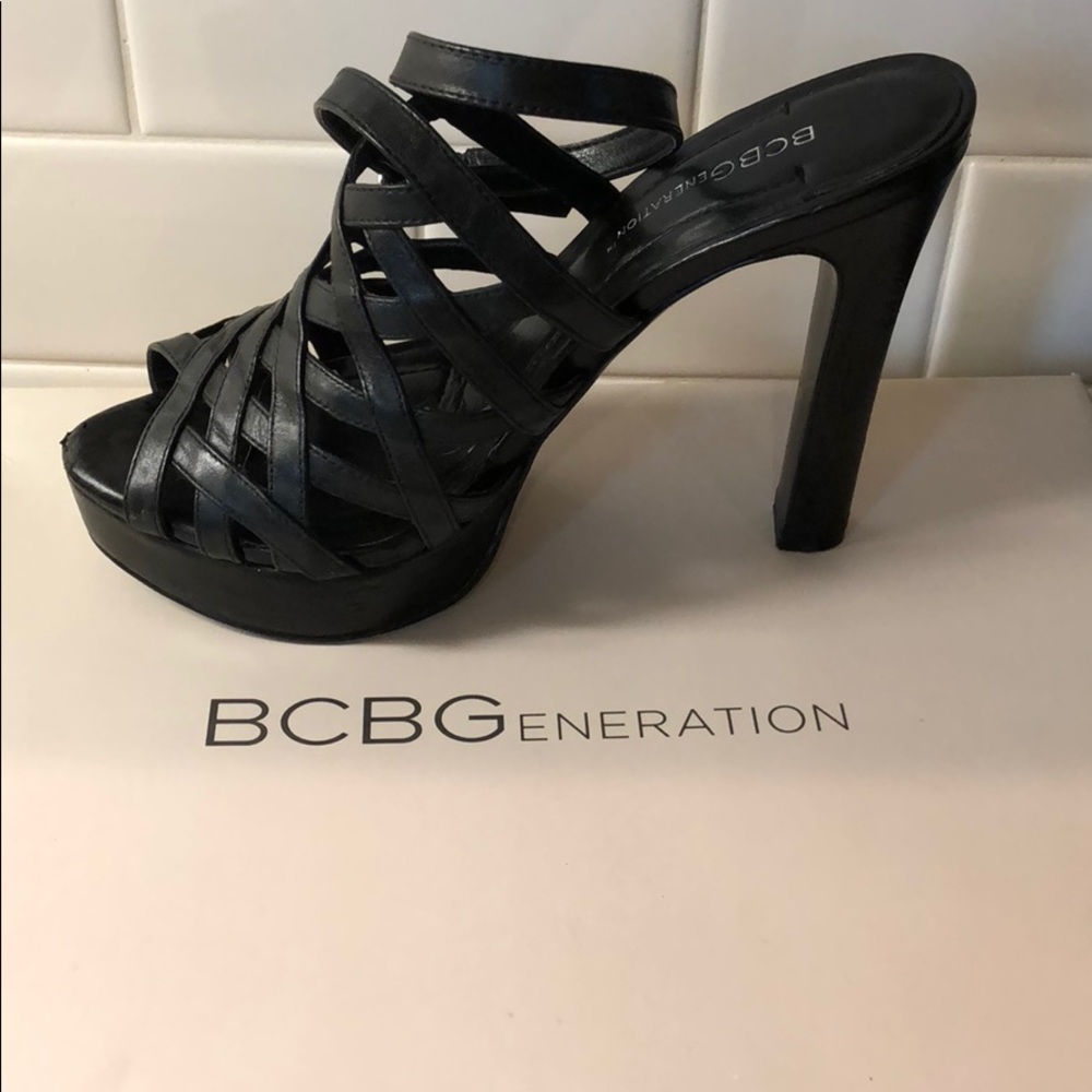 BCBGeneration Strappy Heels